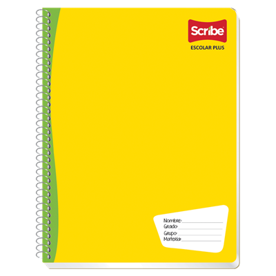 Cuaderno profesional rayado Scribe 100 hojas