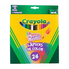 Caja de crayones 24 color