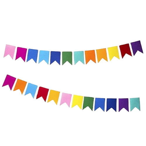 Guirnalda de papel multicolor