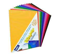 Cartulinas corrugadas tamaño carta